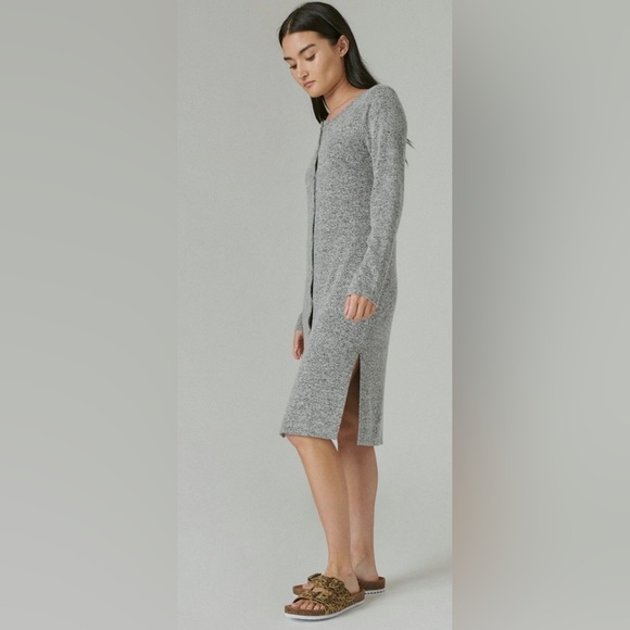 NWT! LUCKY BRAND Women's Cloud Jersey Ribbed Long Cardigan SIZE SMALL - Picture 2 of 10